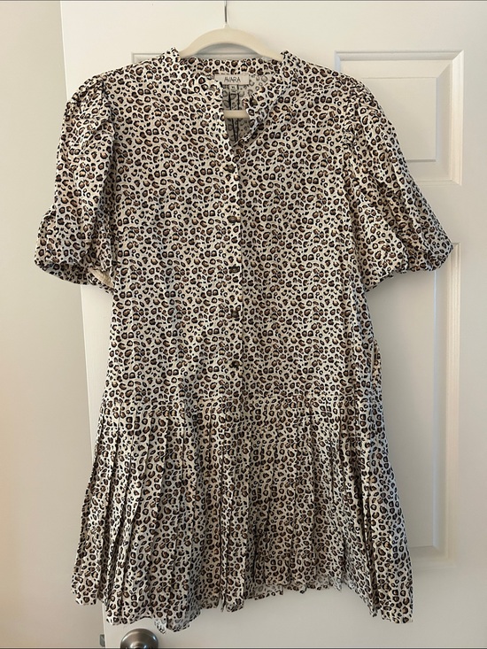 Dresses & Skirts - Avara Jenny Leopard Print Tiered Dress XL NWT
